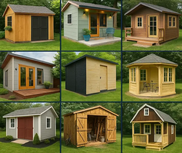 Collection of shed plan previews